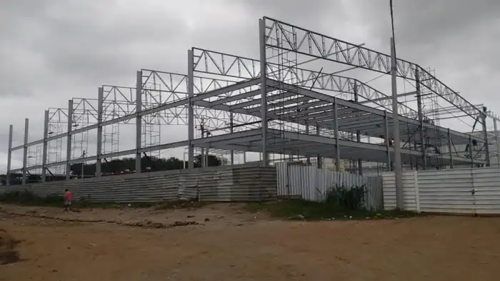 Obra em estrutura metálica executada pela SAFER