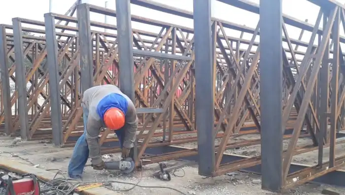 Obra em estrutura metálica executada pela SAFER