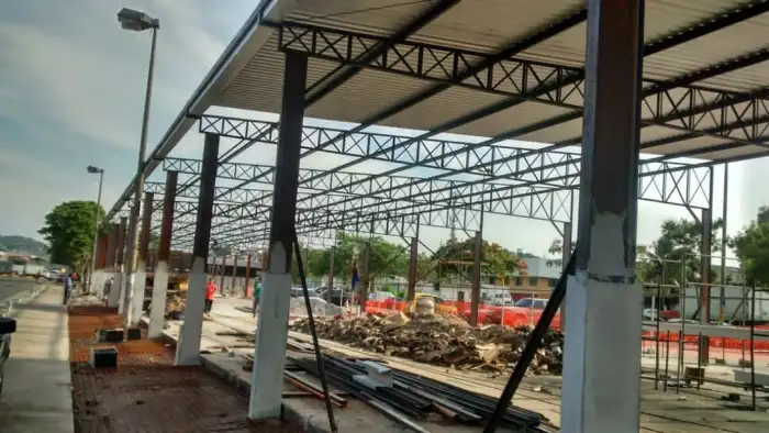 Obra em estrutura metálica executada pela SAFER