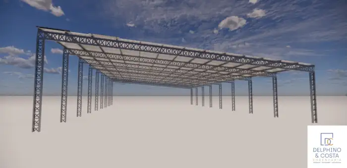 Obra em estrutura metálica executada pela SAFER