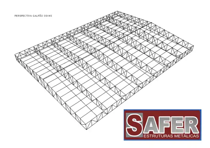 Obra em estrutura metálica executada pela SAFER