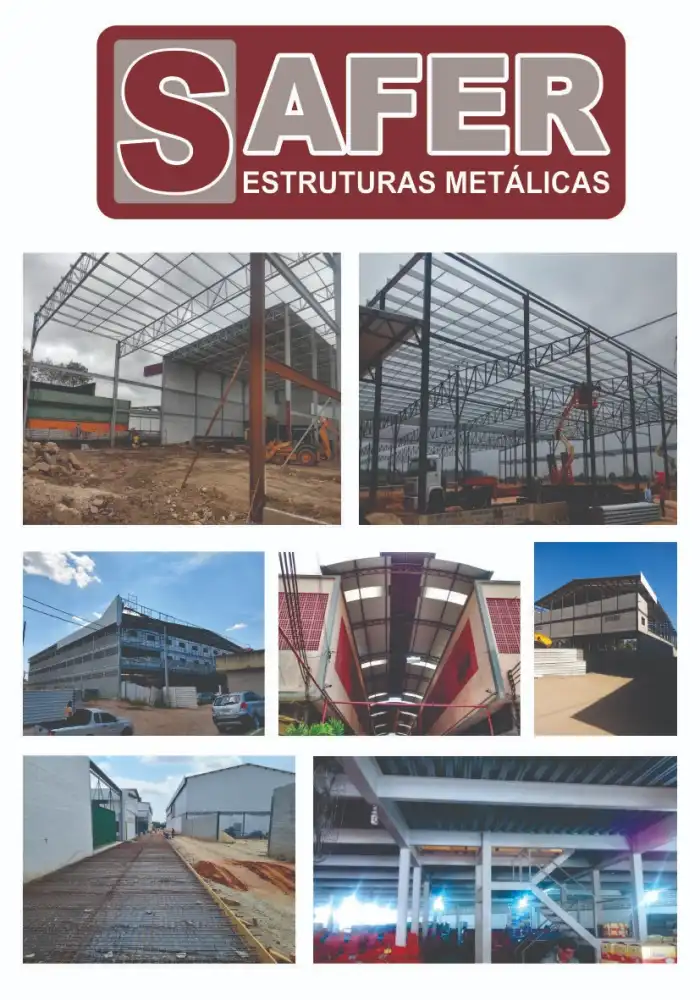 Obra em estrutura metálica executada pela SAFER