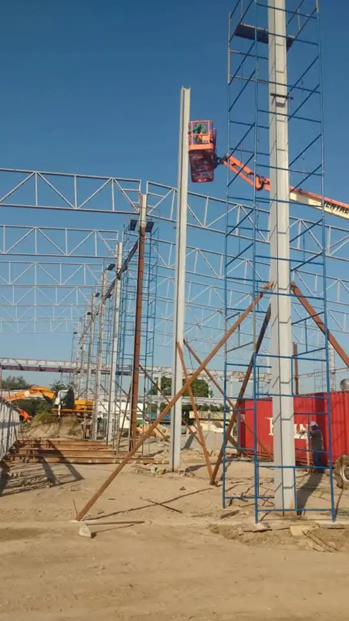 Obra em estrutura metálica executada pela SAFER