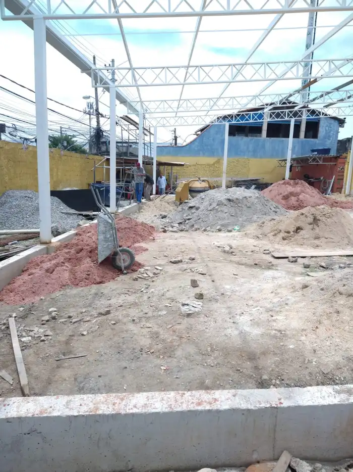 Obra em estrutura metálica executada pela SAFER