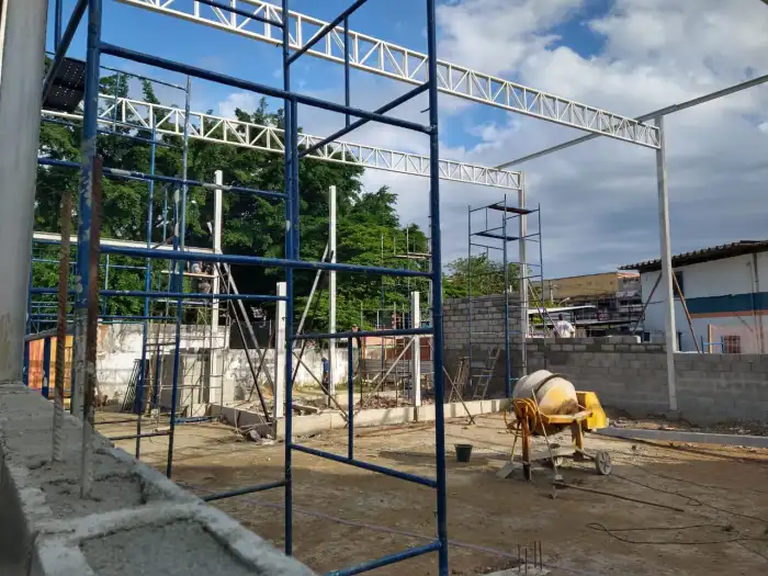 Obra em estrutura metálica executada pela SAFER
